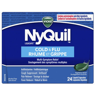 Vicks NyQuil Cold & Flu LiquiCaps 24 Caps