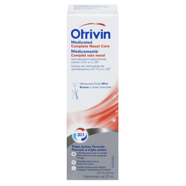 Otrivin Complete Cold & Allergy Decongestant Nasal Spray 20 ml