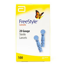 FreeStyle Sterile Lancets 28 Gauge 100 Count/box