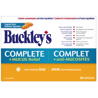 Buckley's Complete + Mucus Relief Day Liquid Gels 24 Caps