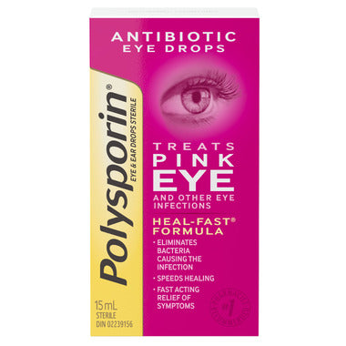 Polysporin Antibiotic Eye Drops for Pink Eye