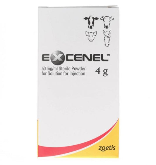 Excenel 50 mg/ml, 4 g vial