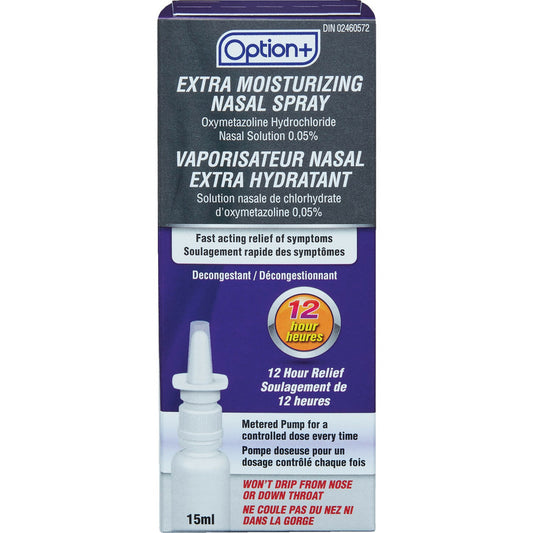 Option+ Extra Moisturizing Nasal Spray 15 ml