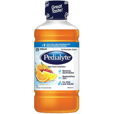Pedialyte Electrolyte Oral Rehydration Solution Fruit 1L