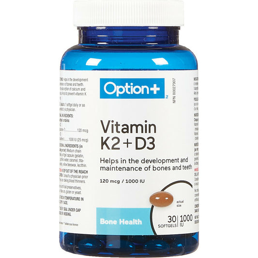 Option+ Vitamin K2+D3 30 Caps