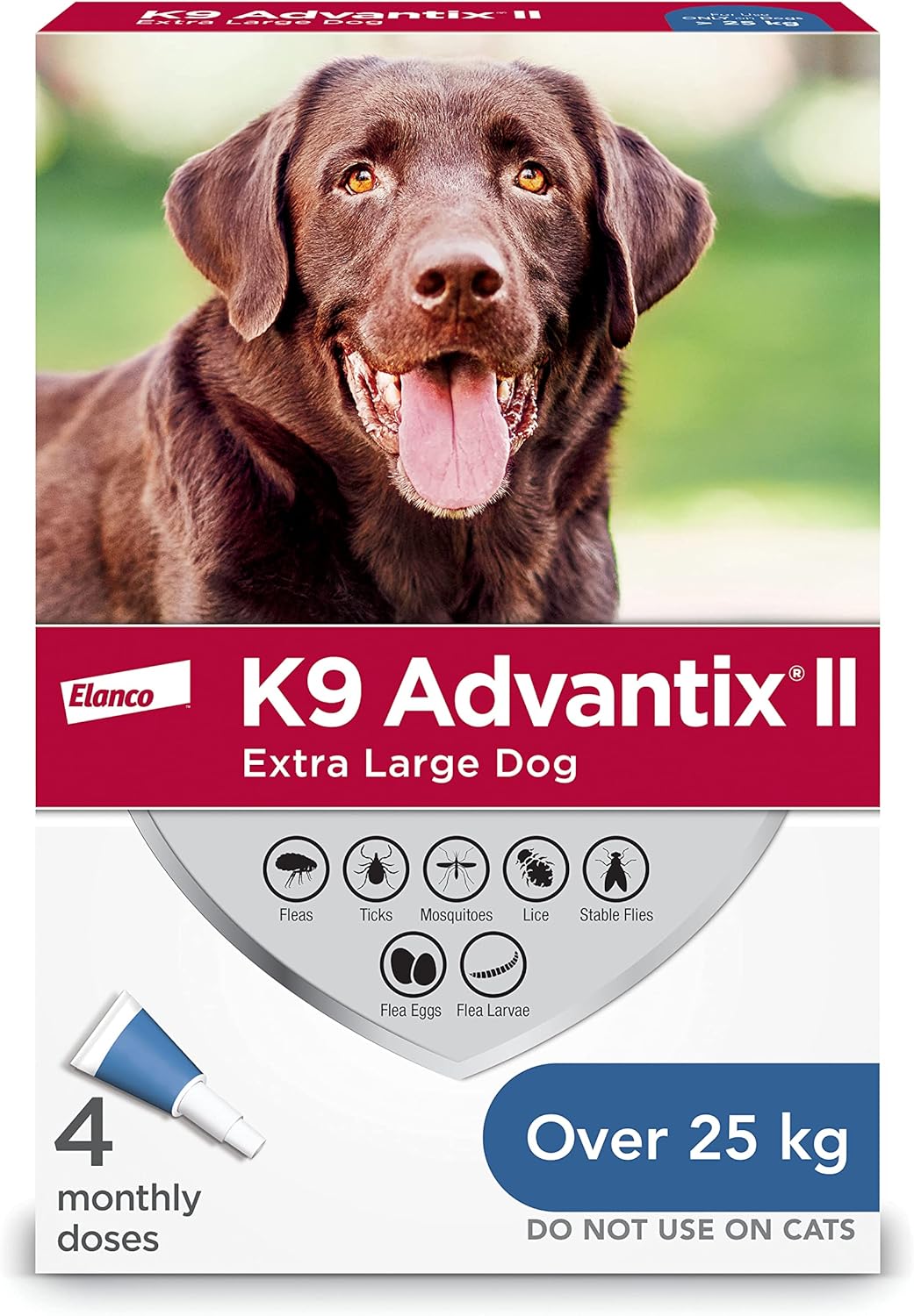 K9 Advantix® II Extra Large Dog Once-A-Month Topical Flea & Tick Treatment >25 kg