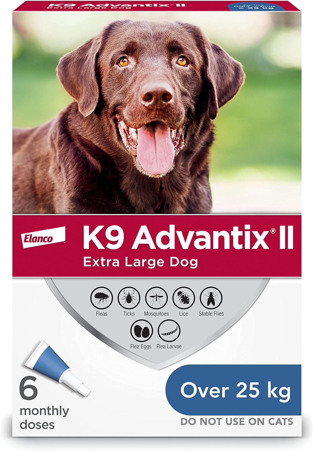K9 Advantix® II Extra Large Dog Once-A-Month Topical Flea & Tick Treatment >25 kg