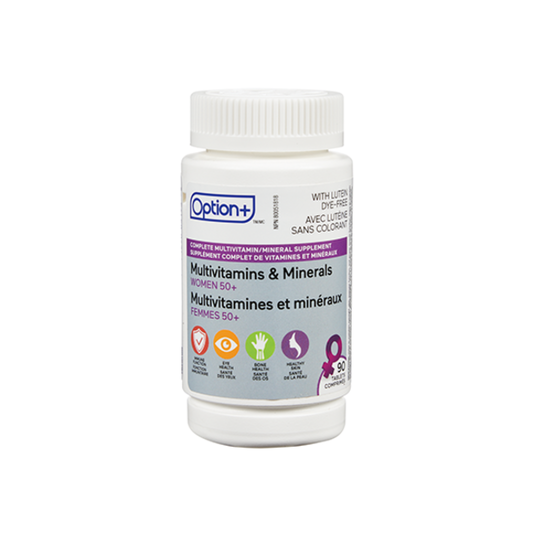 OPTION+ Women's 50+ Mulivitamins & Minerals 90 Tabs