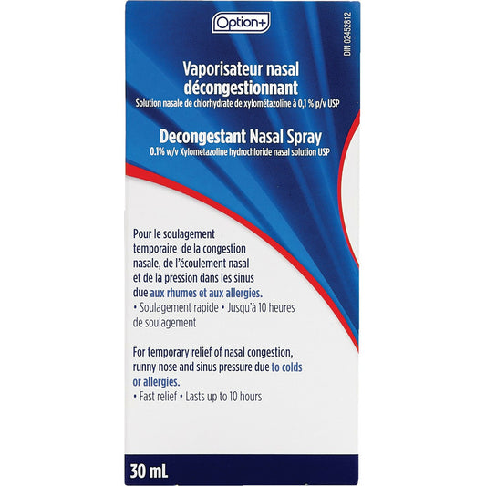 Option+ Decongestant Nasal Spray 30 ml