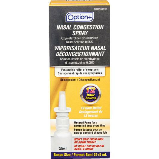 Option+ Nasal Congestion Spray 30 ml