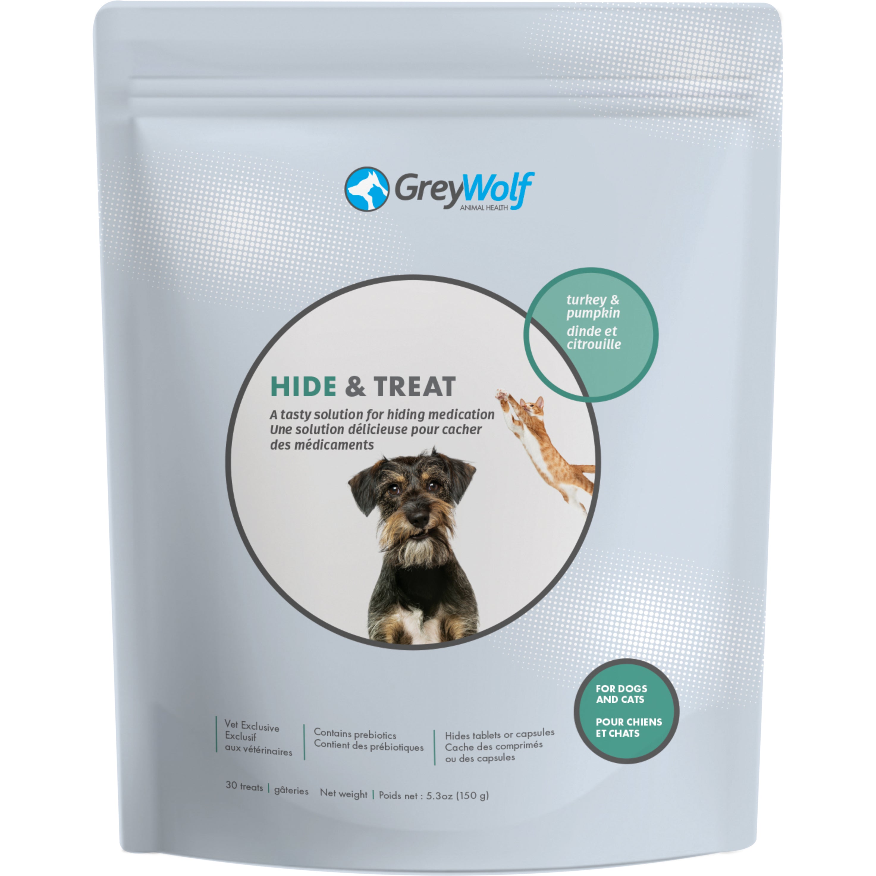 Grey Wolf Animal Health Hide & Treat 30 Chews